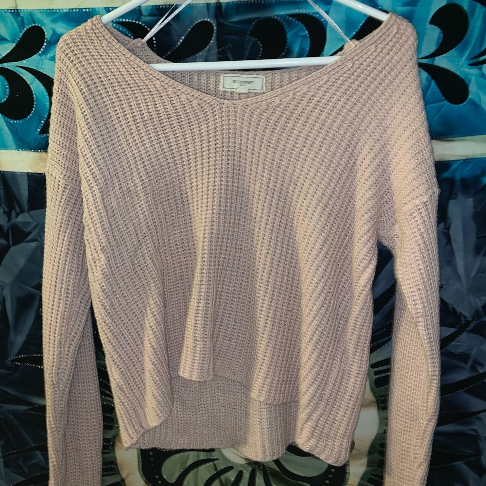 cropped pink sweater - Picture 2 of 2